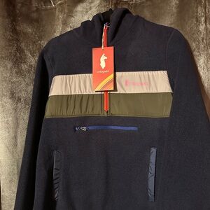 NWT Cotopaxi women’s 1/2 zip recycled fleece jacket.  Star gazer. Size: Medium.